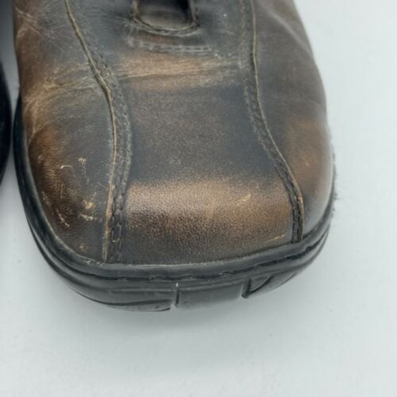 Skechers SN 4400 Men's Size 8.5 Brown Leather Casual Lace Up Shoes - Picture 4 of 7